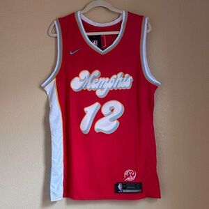 Morant Nike Red Memphis Basketball Jersey